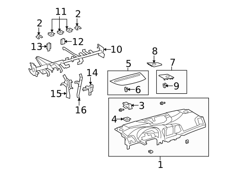 Instrument Panel for 2010 Toyota Venza #0