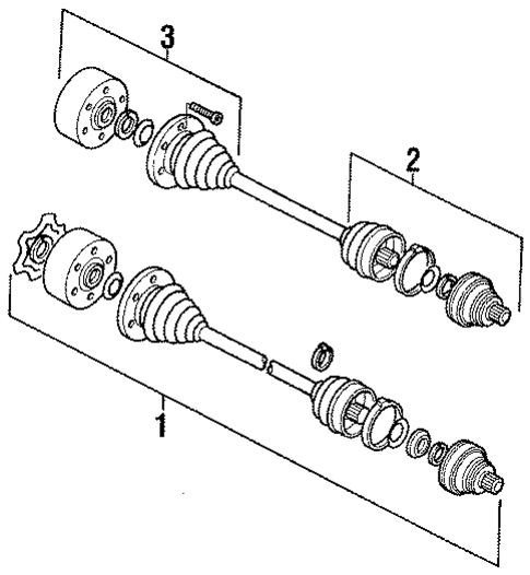 Front Axle for 1990 Audi Coupe Quattro #0