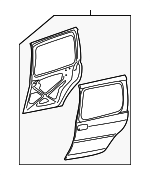 88980791 - Body: Door Shell for Buick: Terraza | Chevrolet: Uplander | Pontiac: Montana | Saturn: Relay Image