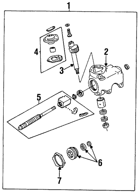 Steering Gear for 1996 Mazda B4000 #0