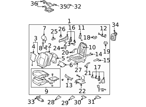 Power Seats for 2011 Lexus ES350 #0