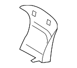 7170533490A1 - Body: Seat Back Panel for Lexus: ES350 Image