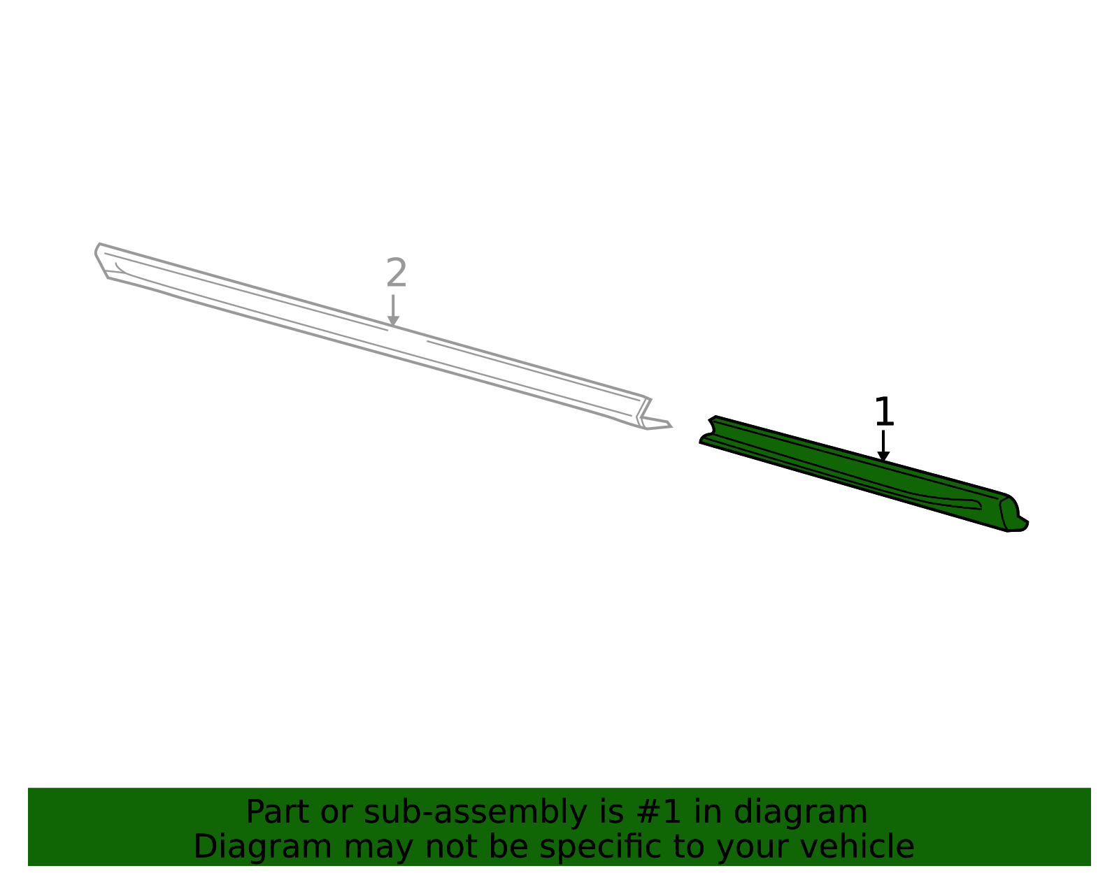 2015-2017 Ford Front Rocker Molding BK3Z-6110176-AF | TascaParts.com