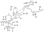 JL3Z5230F - : Rear Muffler for Ford Image