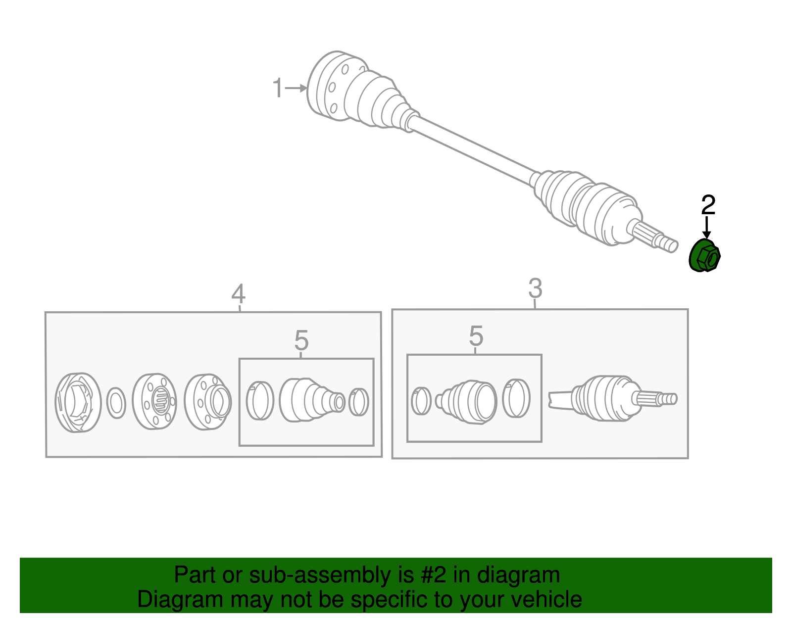 Axle Nut - Porsche (WHT-006-779)