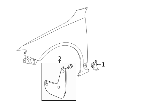 Exterior Trim - Fender for 2010 Saab 9-5 #0