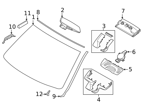 Glass - Windshield for 2019 BMW 440i xDrive Gran Coupe #4