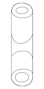 3C0121051Q - Cooling System: Lower Hose for Volkswagen: CC, Passat Image