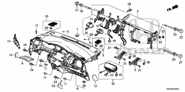 Instrument Panel for 2016 Honda Fit #0