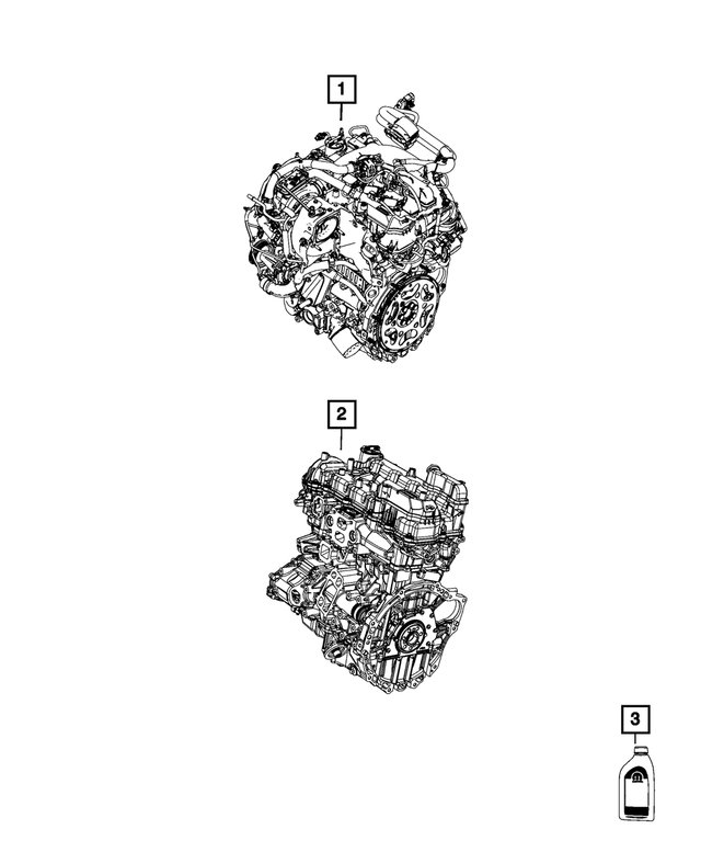 68634220AA - Engine: Long Block Engine for Mopar Image