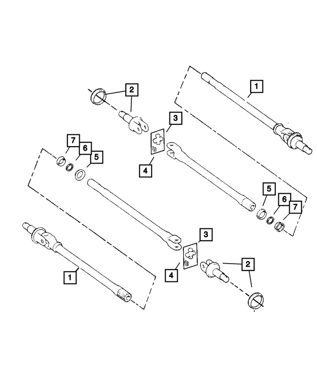 5083666AA - Front Suspension &amp; Drive: Axle Shaft, Right for Mopar Image