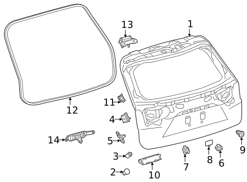 Gate & Hardware for 2018 Lexus RX350L #0