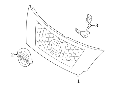 Grille & Components for 2019 Nissan Pathfinder #0