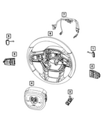 68716780AA - Electrical: Steering Wheel Wiring for Ram: 2500, 3500 Image