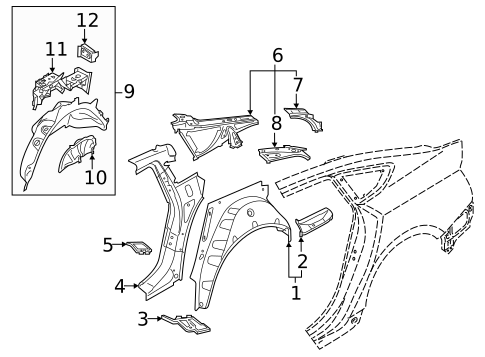 Inner Structure for 2023 Audi RS5 Sportback #0