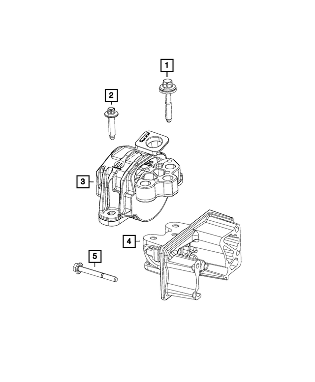 6509677AA - 1.4L Turbo; Engine: 6 Lobe External Head Bolt for Fiat: 124 Spider, 500, 500L, 500X | Jeep: Renegade Image