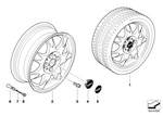 36116768972 - Wheels: Light Alloy Rim, Silver for Mini Image