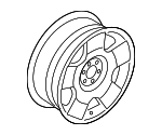 4L3Z1007GB - Suspension: Wheel for Ford: F-150 Image
