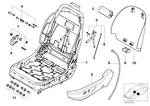 52102280397 - Seats: Trim, Seat Outer Left for BMW Image