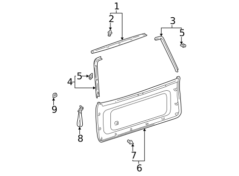 Interior Trim for 2005 Toyota Sequoia #0