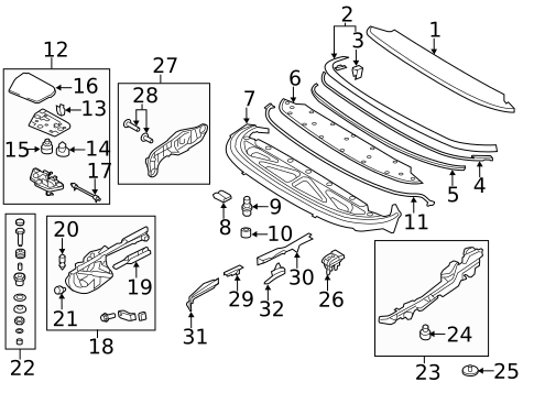 Stowage Compartment for 2009 Volkswagen Eos #0