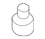 1Q0825443B - Body: Retainer Assembly Buffer for Volkswagen: Eos Image