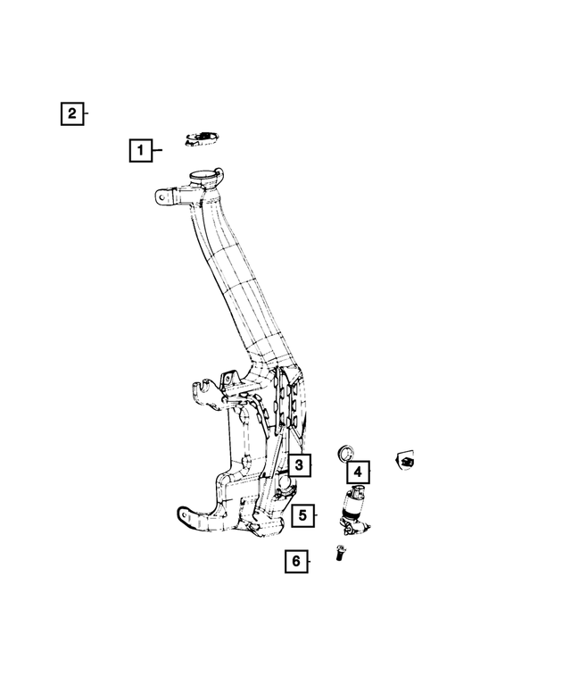 68529391AA - : Windshield Washer Reservoir for Mopar Image