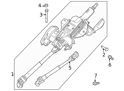 Steering Column Components for 2024 Fiat 500E #0