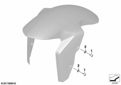 Front Wheel Fender for 2017 BMW-Motorrad HP4Race #0