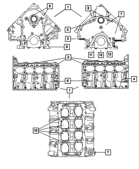 Cylinder Block for 2009 Dodge Challenger #0