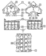 68061157AC - 5.7L Gas; Engine: Short Block Engine for Mopar Image