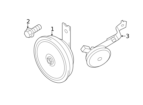 Horn for 2021 Kia Rio #0