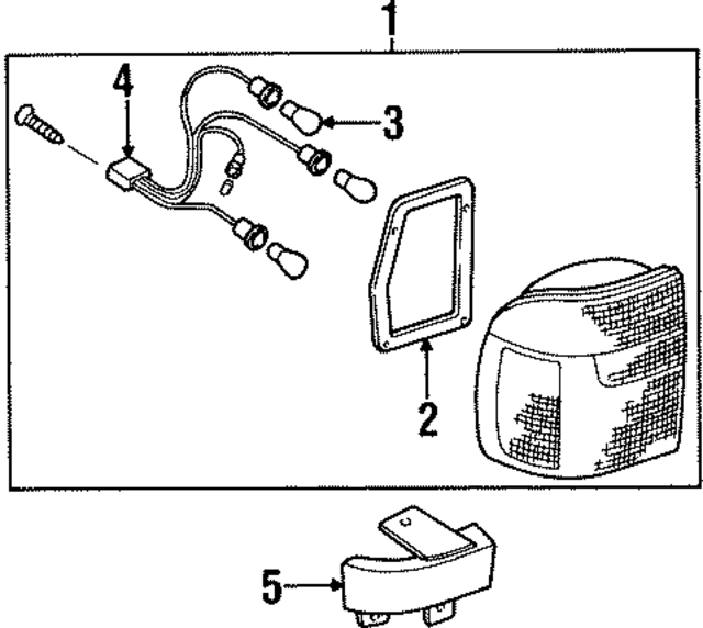 K01251153 - : Tail Lamp Assembly Gasket for Kia Image
