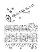 4429227 - Engine 6.7L Cummins (Diesel): Hex Flange Head Bolt, Mounting for Mopar Image