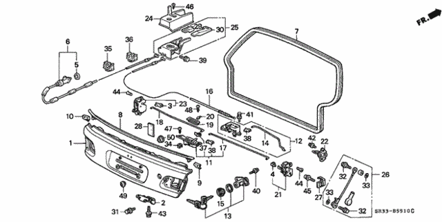 Lower Gate for 1995 Honda Civic #0