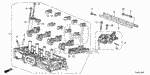 12100RDFA00 - Engine: CYLINDER HEAD ASSY. for Honda Image