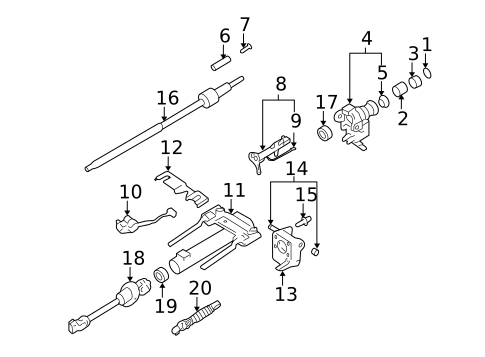 Shaft & Internal Components for 2005 Chevrolet Colorado #0