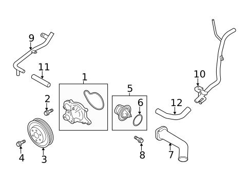 Water Pump for 2014 Subaru Forester #0