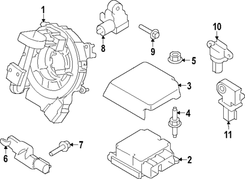 Air Bag Components for 2024 Ford F-150 #0