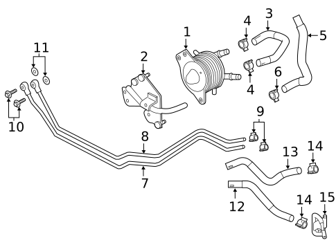 Trans Oil Cooler for 2019 INFINITI Q50 #2