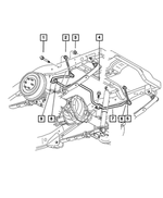 52106277AA - Rear Suspension: Rear Suspension Stabilizer Bar for Mopar Image