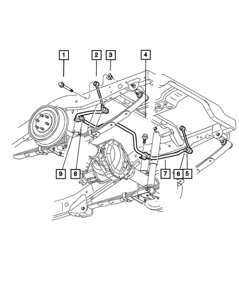 Rear Stabilizer for 2001 Dodge Durango #0