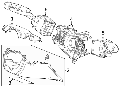 Shroud, Switches & Levers for 2024 Honda Accord #0