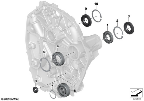 Bearing in Housing, Seals for 2022 BMW-Motorrad R 1300 GS #1