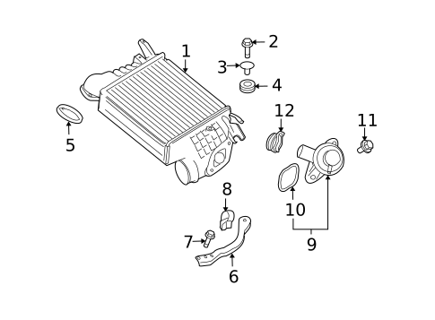 Intercooler for 2009 Subaru Outback #0