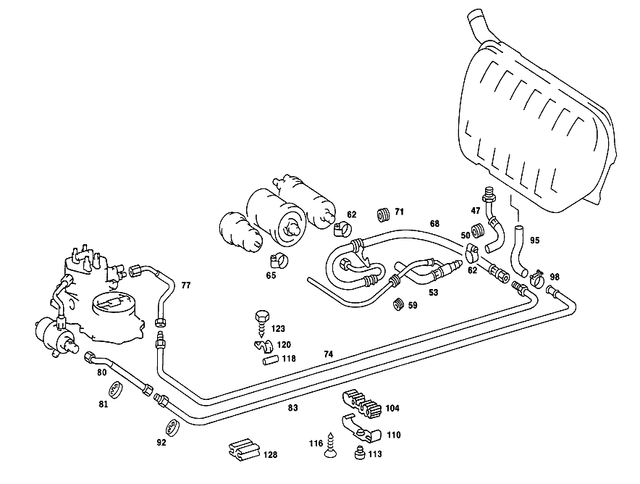 2014700975 - : Fuel Hose for Mercedes-Benz Image