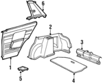 6251002010R7 - Body: Quarter Trim for Toyota: Corolla Image
