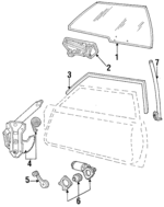 D9AZ6621410A - Body: Glass Panel for Ford: LTD, LTD Crown Victoria | Mercury: Grand Marquis Image