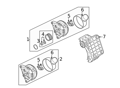 Alternator for 2010 Volkswagen Touareg #0