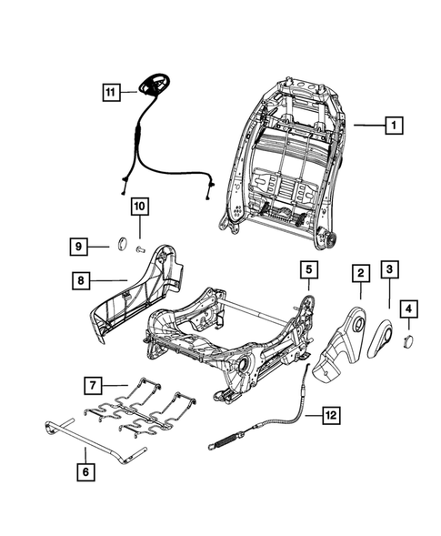 Front Seats - Adjusters, Recliners, Shields and Risers for 2015 Fiat 500 #1